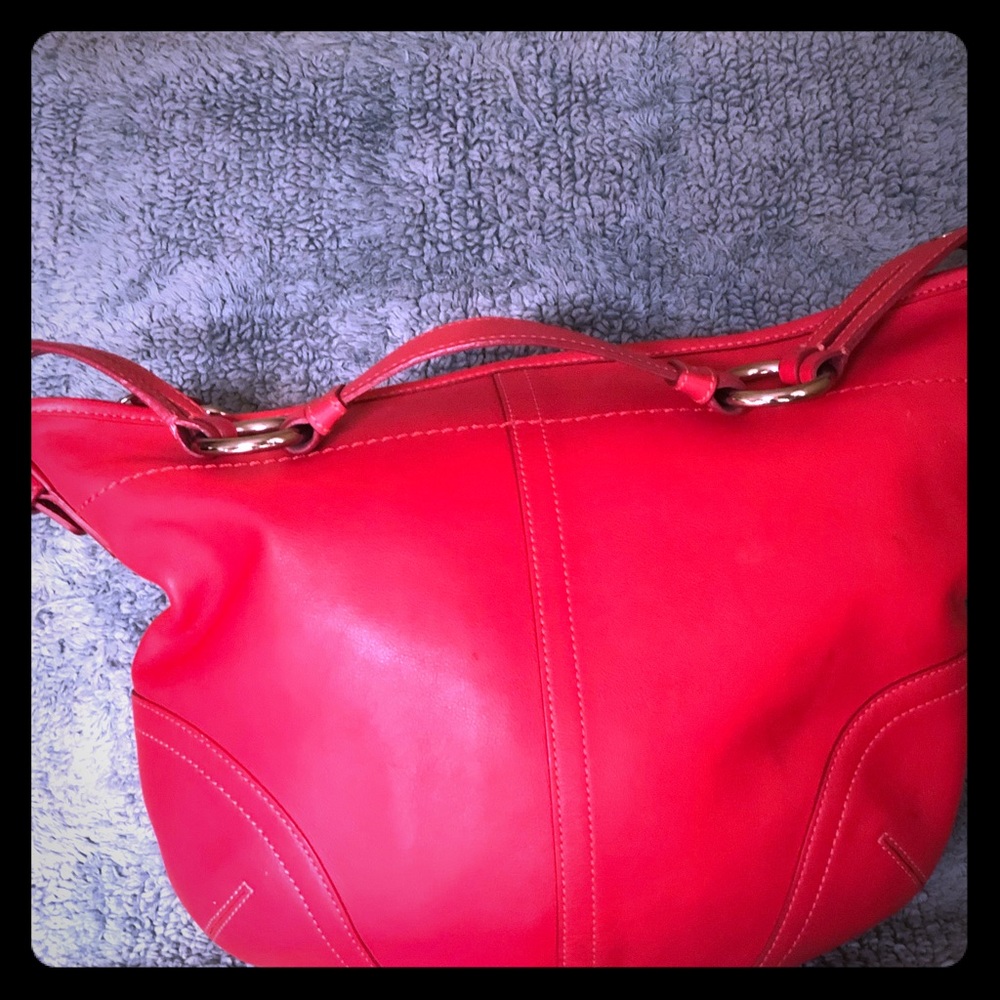Coach Mango Pebbled Leather Hobo